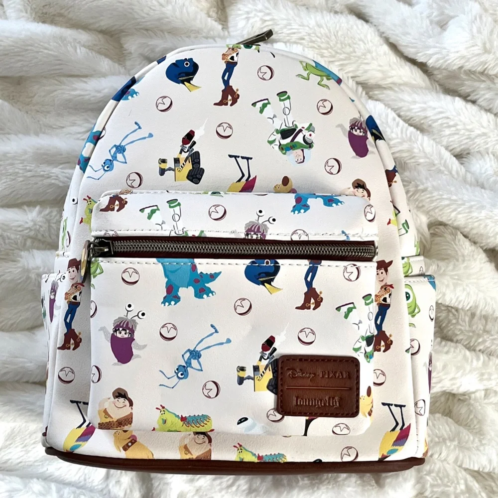 Loungefly Disney Pixar 25th Anniversary Icons Mini Backpack Toy Story Monster UP